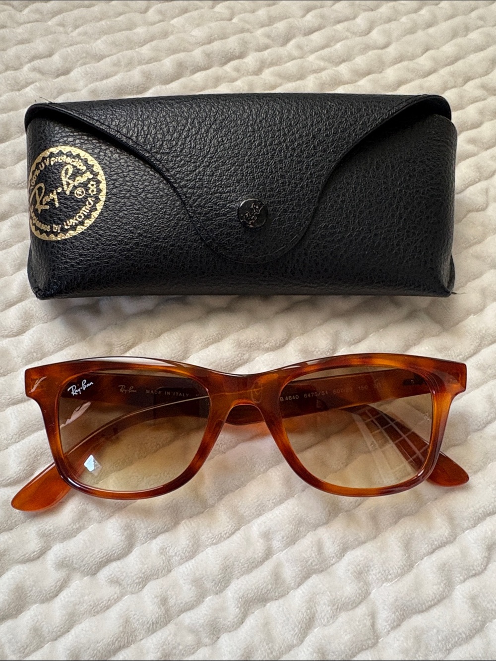 Ray-Ban RB4640 647551 Sunglasses Yellow Havana Frames with Brown Lenses